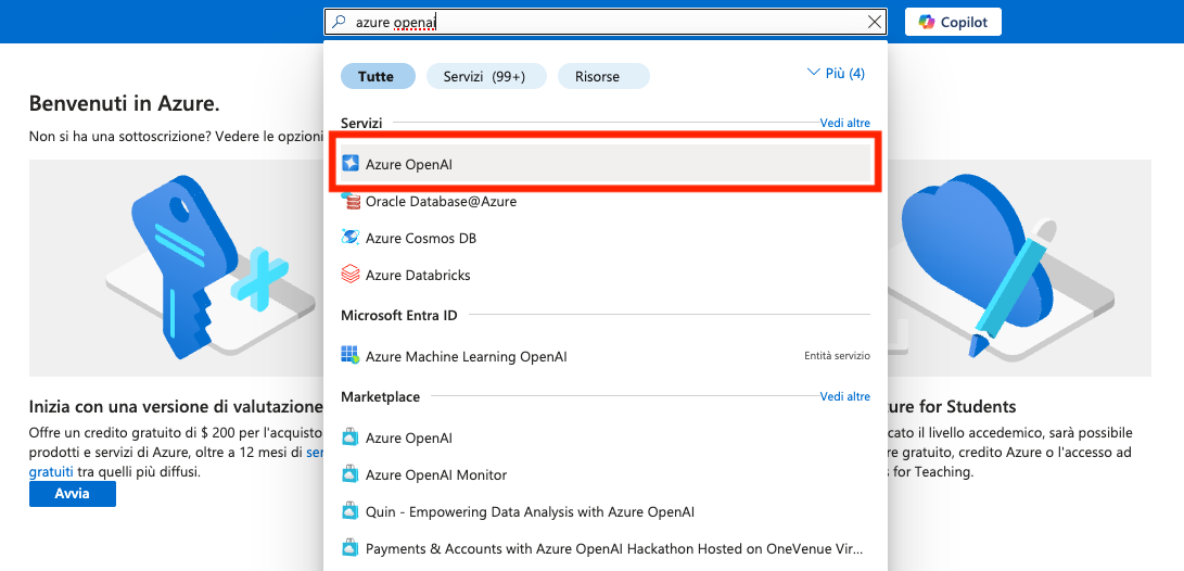 Servizio Azure OpenAI