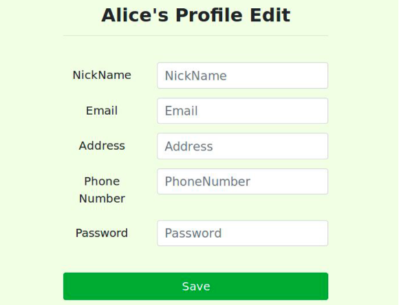 SQL Injection Edit Profile