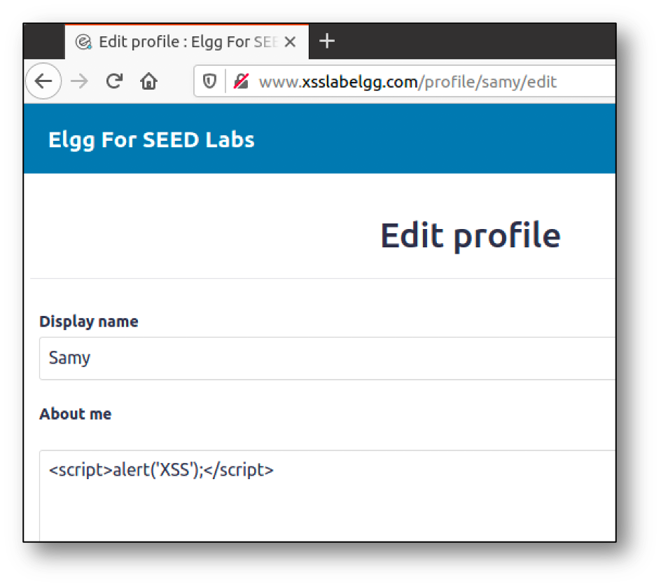 XSS about me